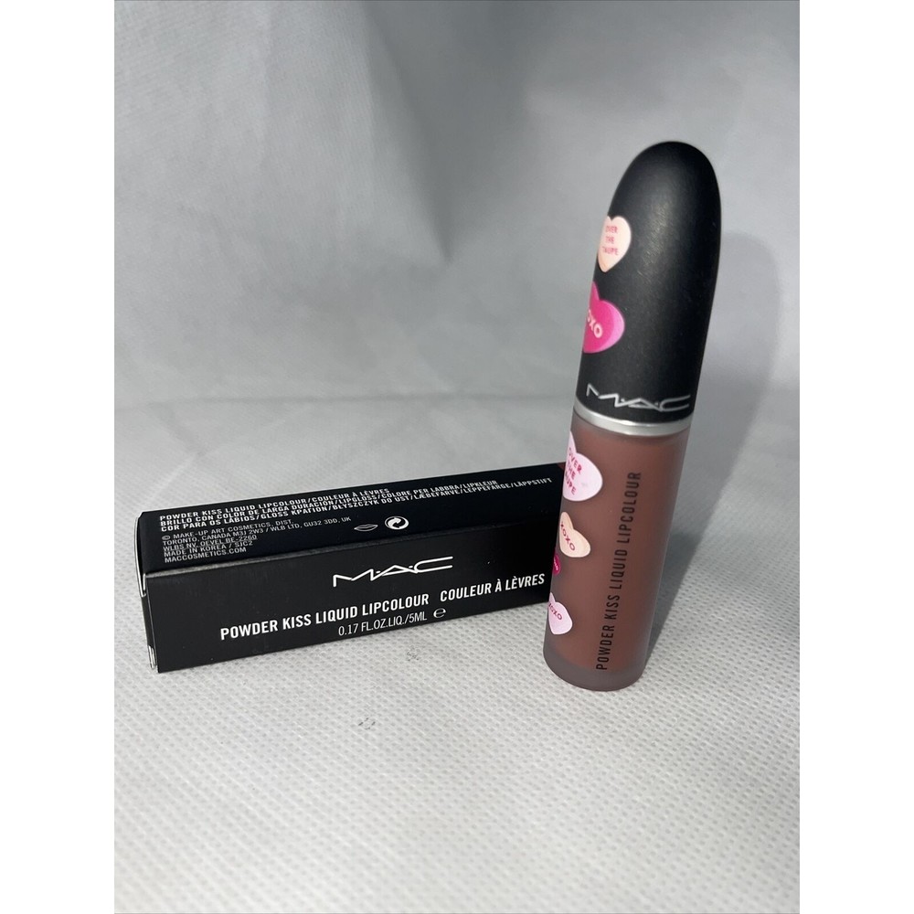 MAC M·A·C Powder Kiss 997 OVER THE TAUPE Liquid Lipcolour Lipstick 5ml NIB